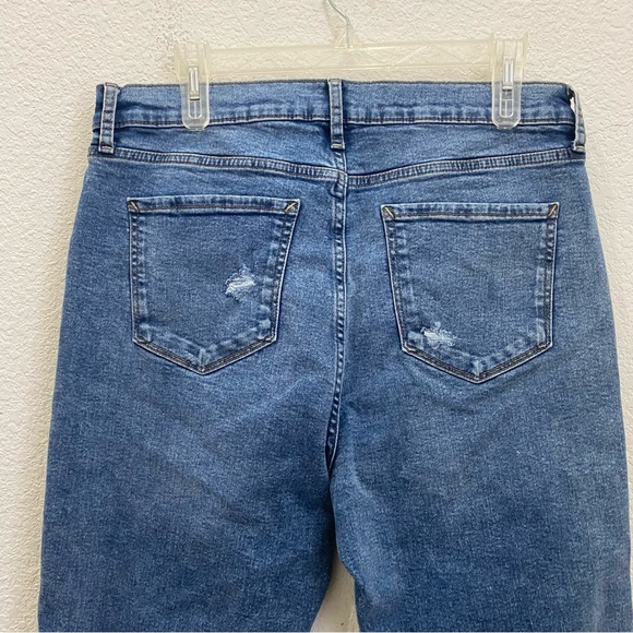 A.N.A. High Rise Straight Leg Jeans in Medium Bloom Size 14 NWT - Picture 6 of 13